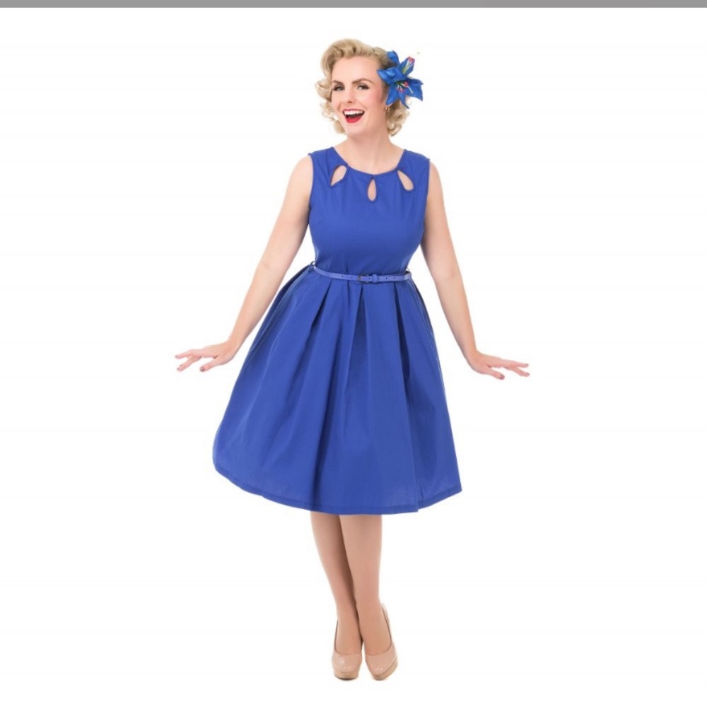 Lindy Bop Cobalt Swing Dress
